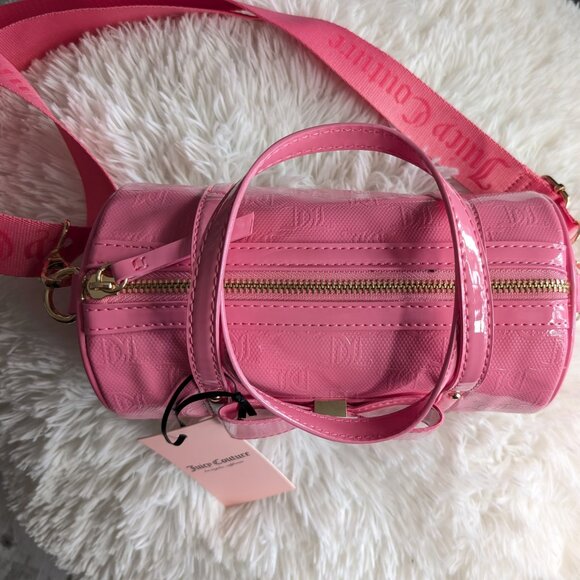 Juicy Couture, Mini Barrel Bag w Crossbody Strap, Pink Lemonade, NWT - Picture 4 of 8